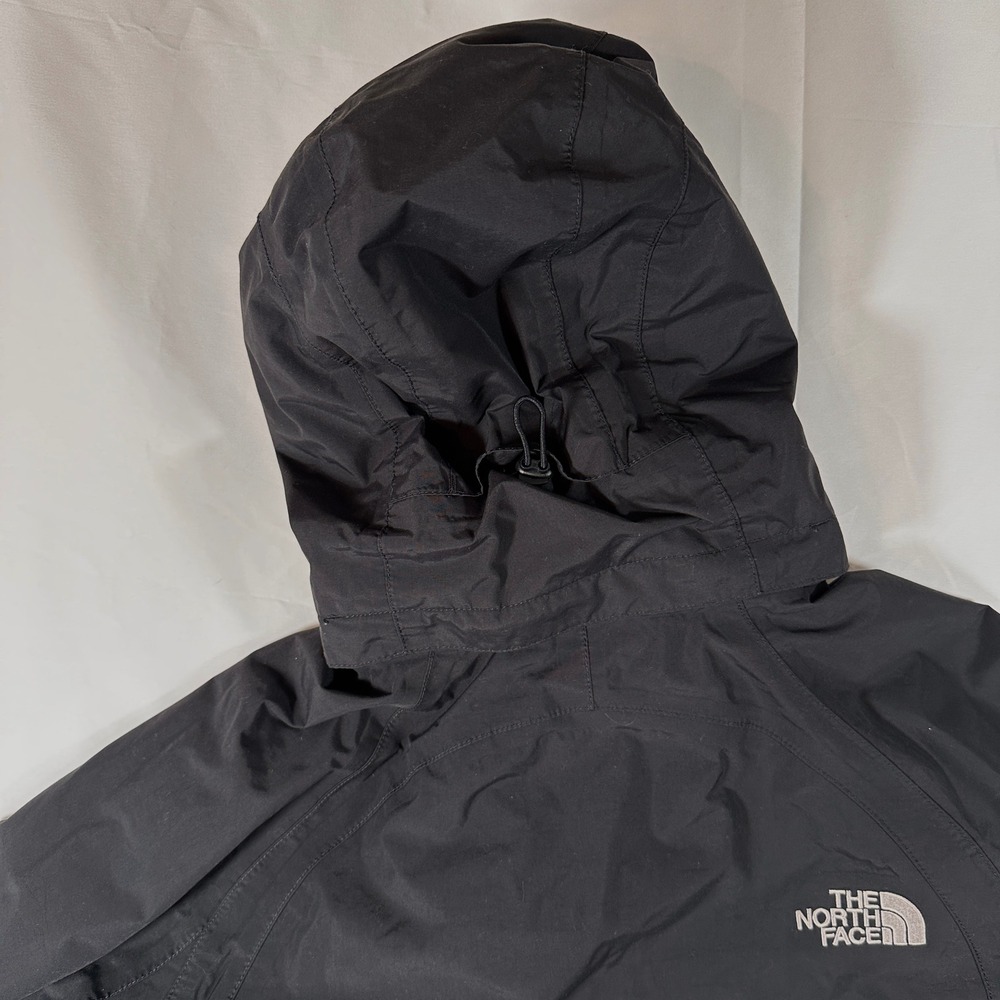 The North Face HyVent Black Waterproof Hooded Rain Jacket Womens XL - Picture 11 of 12